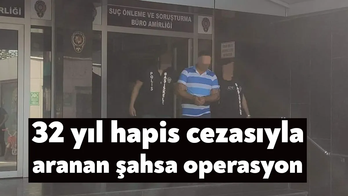 Kocaeli'de çeşitli suçlardan 32 yıl hapis cezası bulunan şahıs, yakalanarak