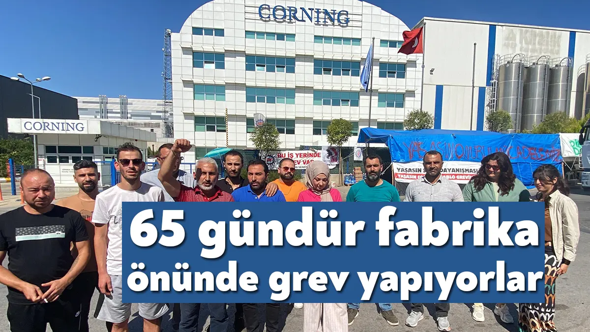 Kocaeli'nin Gebze ilçesindeki Corning fabrikasında çalışan işçiler, yüzde 105 zam