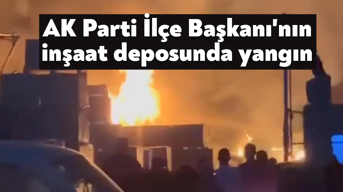 Kocaeli’de Körfez AK Parti İlçe Başkanına ait inşaat malzemesi deposunun