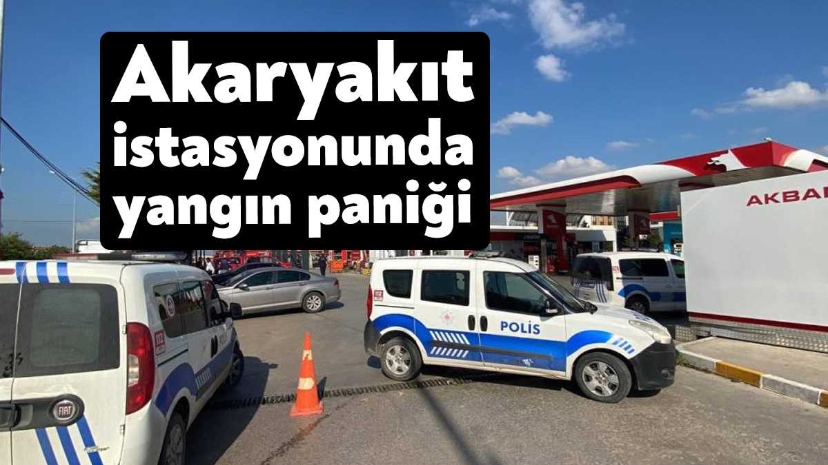 Kocaeli'nin Darıca ilçesinde akaryakıt istasyonunda çıkan yangın paniğe sebep oldu.