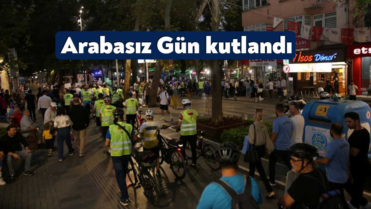 Avrupa Hareketlilik Haftası kapsamında düzenlenen Arabasız Gün etkinliği, İzmit Cumhuriyet