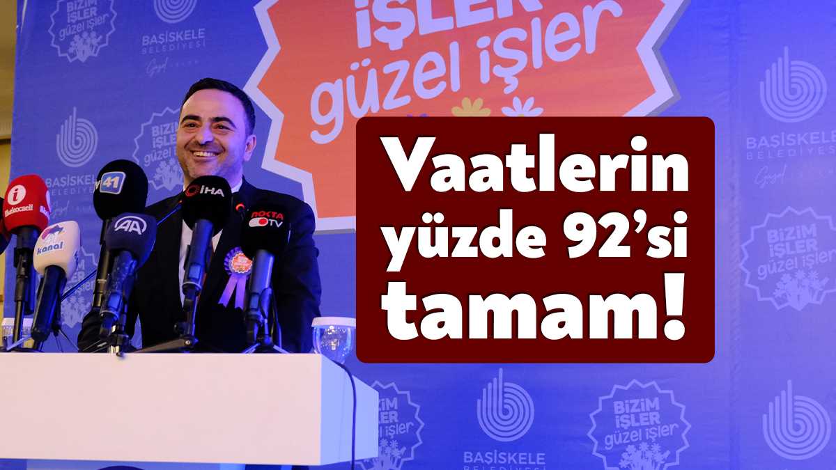 Başiskele Belediye Başkanı Yasin Özlü bugüne kadar yaptığı çalışmaları özel