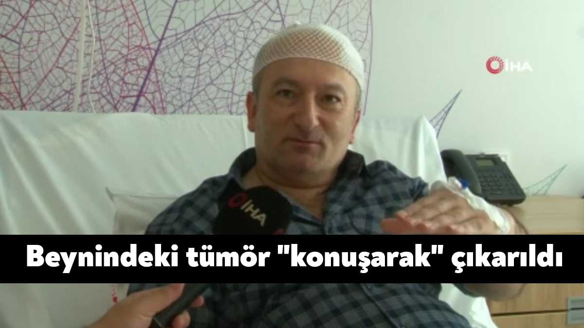 Kocaeli'de bir hastanın beynindeki hareket merkezi üzerinde yer alan, felç