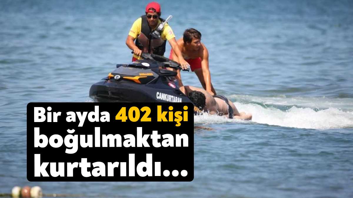 Kocaeli Sahilleri Su Kazaları Engelleme Merkezi ekipleri, bir aylık süreçte