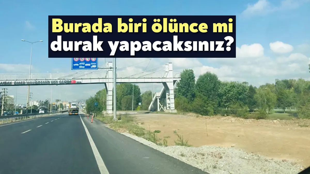 Kartepe’de bulunan MOBESKO’ya giden yayalar İzmit yönüne dönerken toplu ulaşım