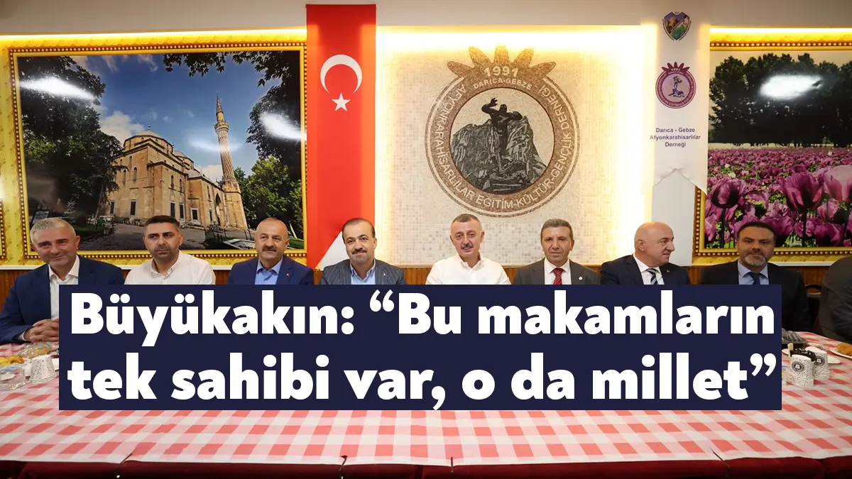 KBB BaşkanI Tahir Büyükakın, “Koltuğa oturduğunuz zamanı değil kalktığınız zamanı