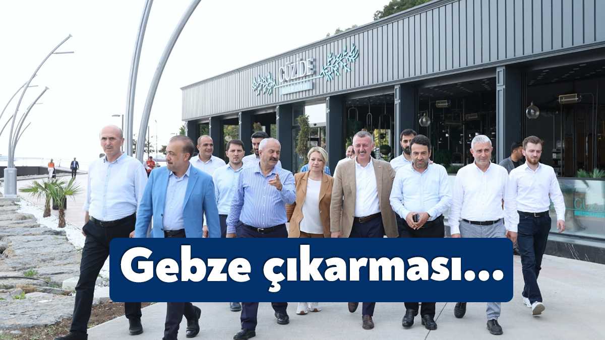 Gebze'de esnaf ve vatandaşlarla bir araya gelen Başkan Büyükakın, "Bize