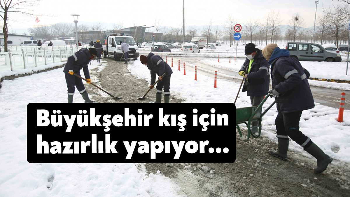 Kocaeli Büyükşehir Belediyesi tarafından kış aylarında buzla mücadele çalışmalarında kullanılmak