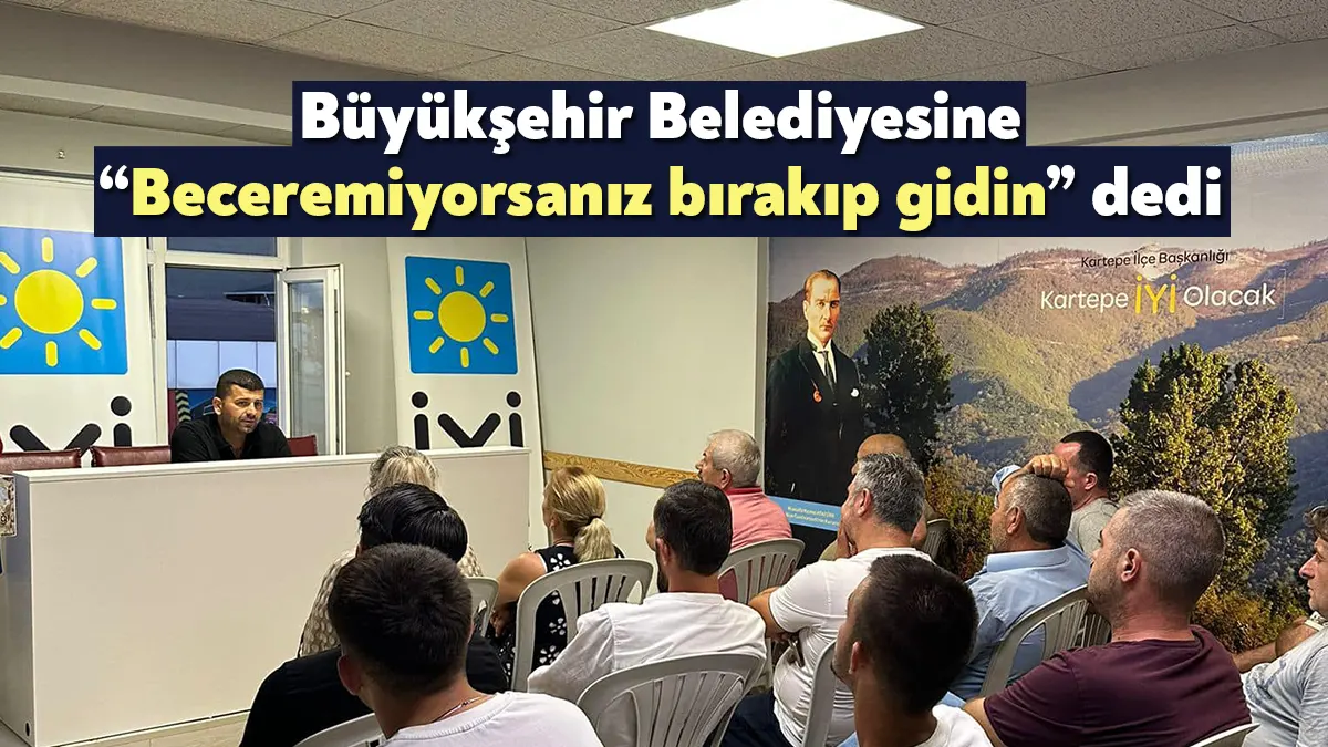 İYİ Parti Kartepe İlçe Başkanı Haluk Tamyüksel’den Kocaeli Büyükşehir Belediyesine