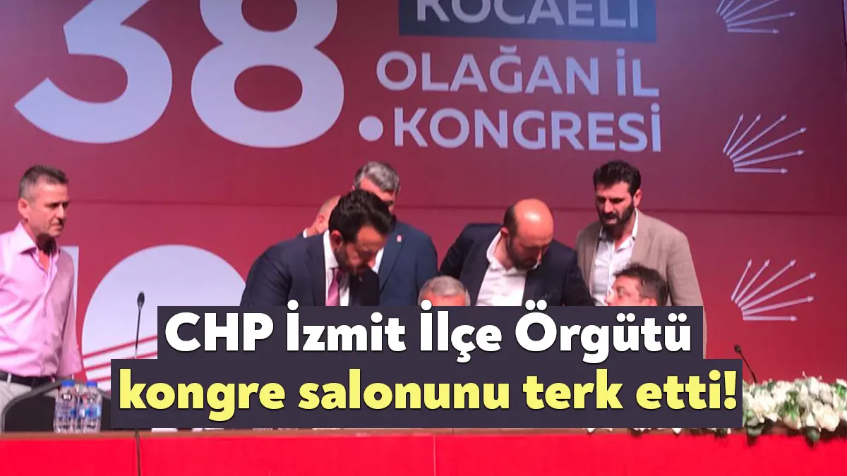 CHP Kocaeli İl Kongresi’nde CHP İzmit ilçe Başkanı Gökhan Ercan,