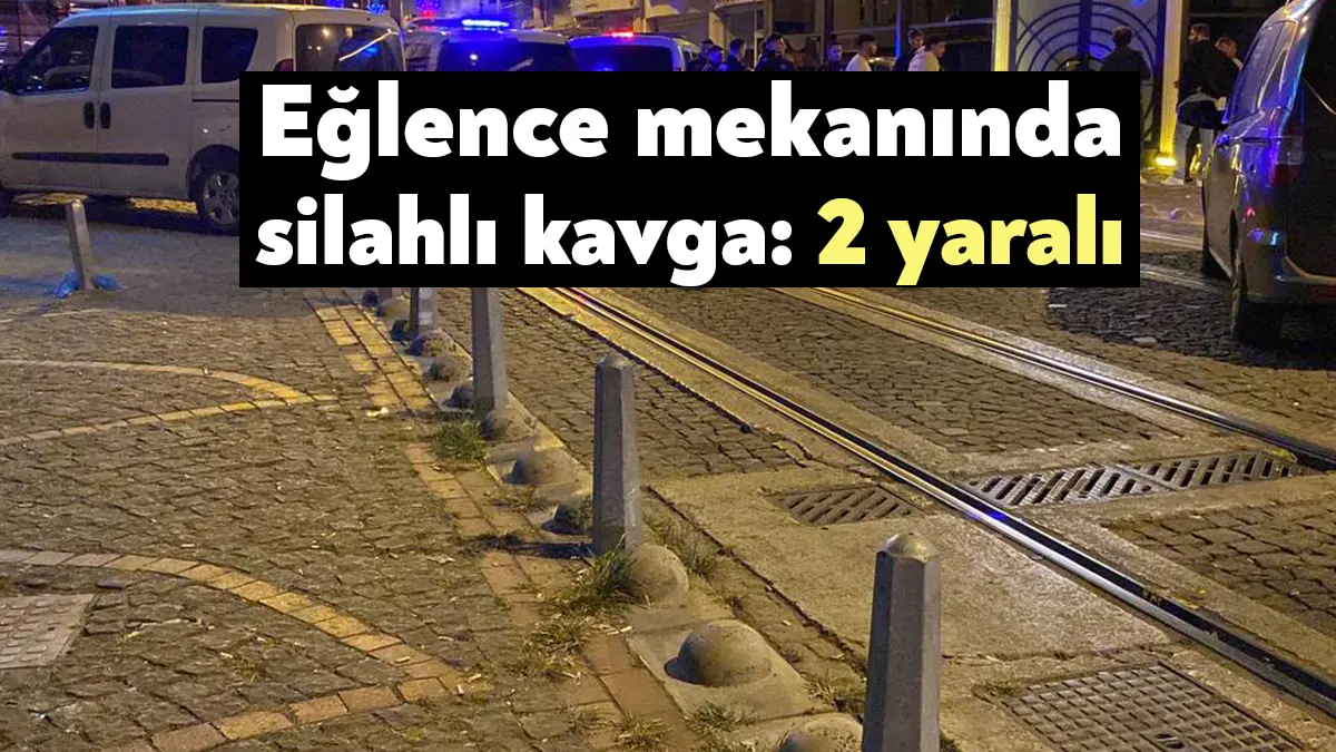 Kocaeli'nin İzmit ilçesinde eğlence mekanında çıkan kavgada bir kişi silahla,