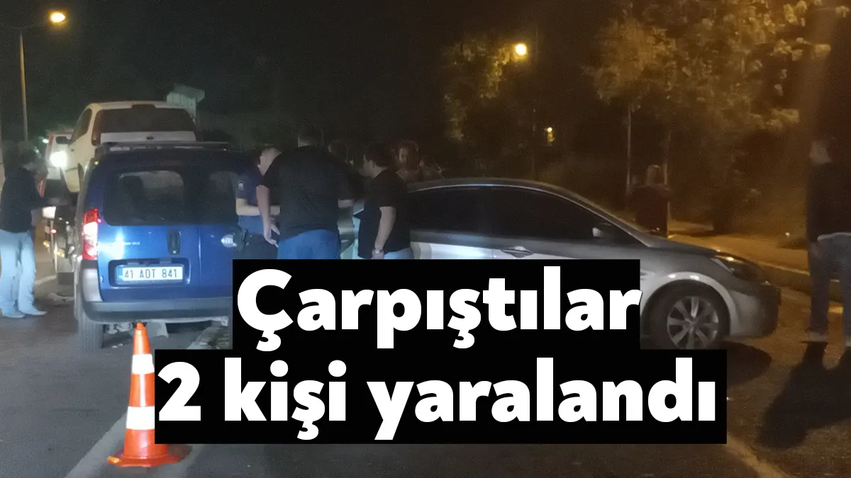 Kocaeli’nin Başiskele ilçesinde seyir halindeki hafifi ticari araç aynı yönde