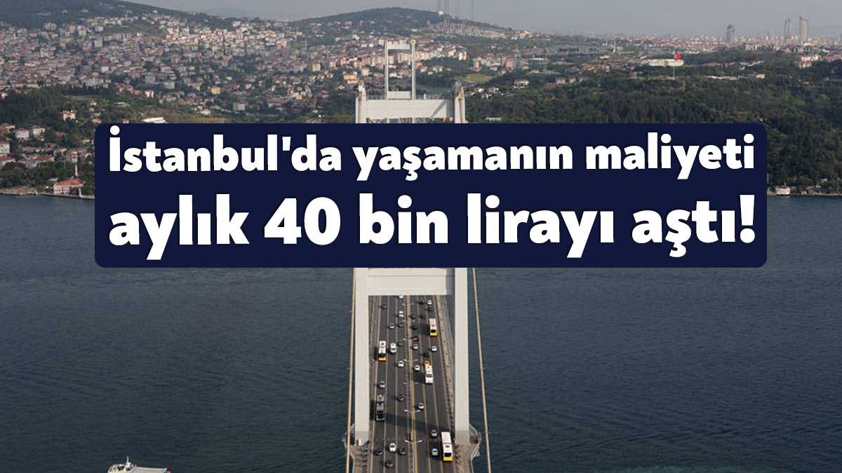 İstanbul Planlama Ajansı araştırmasına göre, İstanbul'da yaşamanın maliyeti ağustos ayında