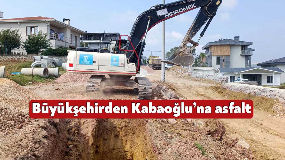 Büyükşehir tarafından İzmit Kabaoğlu Mahallesi Fatih Caddesinde yağmursuyu hattının tamamlanması