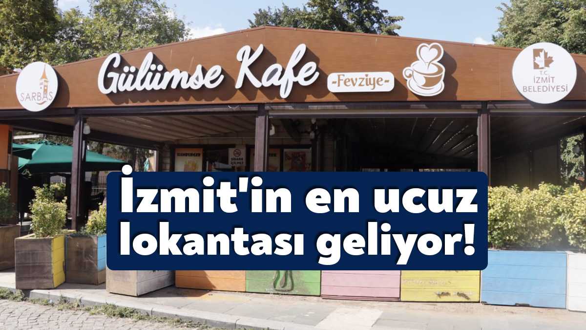 İzmit Belediyesinin yenileme çalışması gerçekleştirdiği Gülümse Kafe Fevziye, İBB’nin başarılı