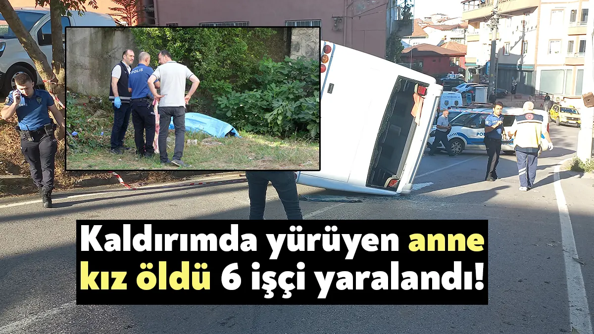 Kocaeli'nin Gölcük ilçesinde rampa aşağı indiği sırada freni boşalan işçi