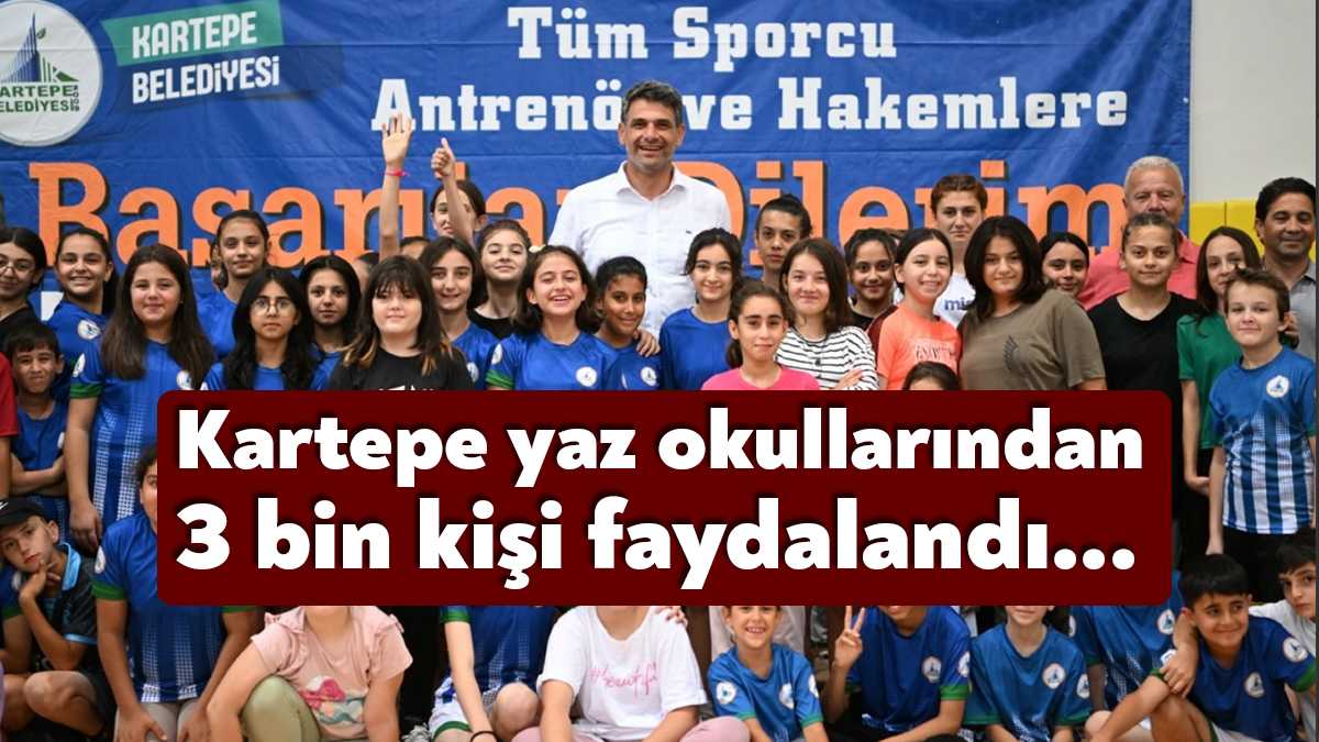 Kartepe Belediyesi’nin çocuklarda spor bilincinin geliştirilmesi ve yaz tatillerinin daha