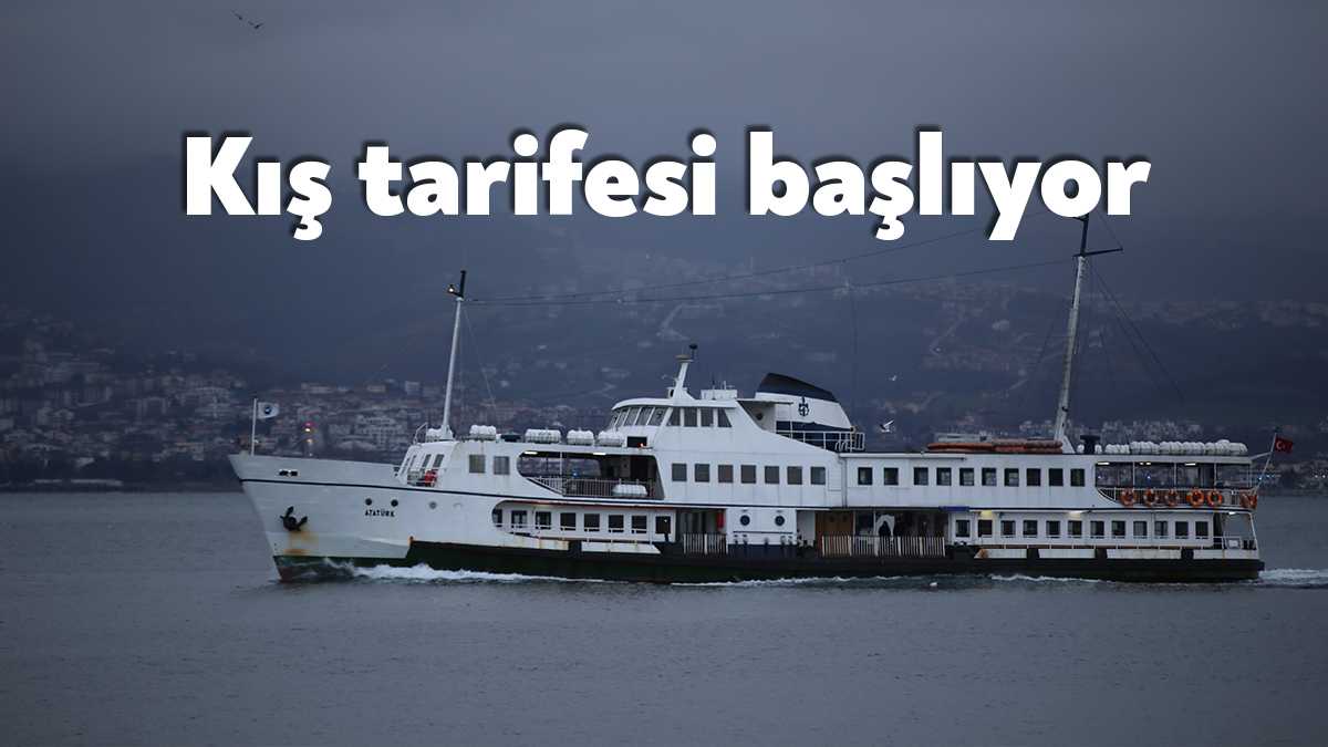Kocaeli Büyükşehir Belediyesi, Deniz ulaşımında kış sefer tarifesi uygulamasına 11