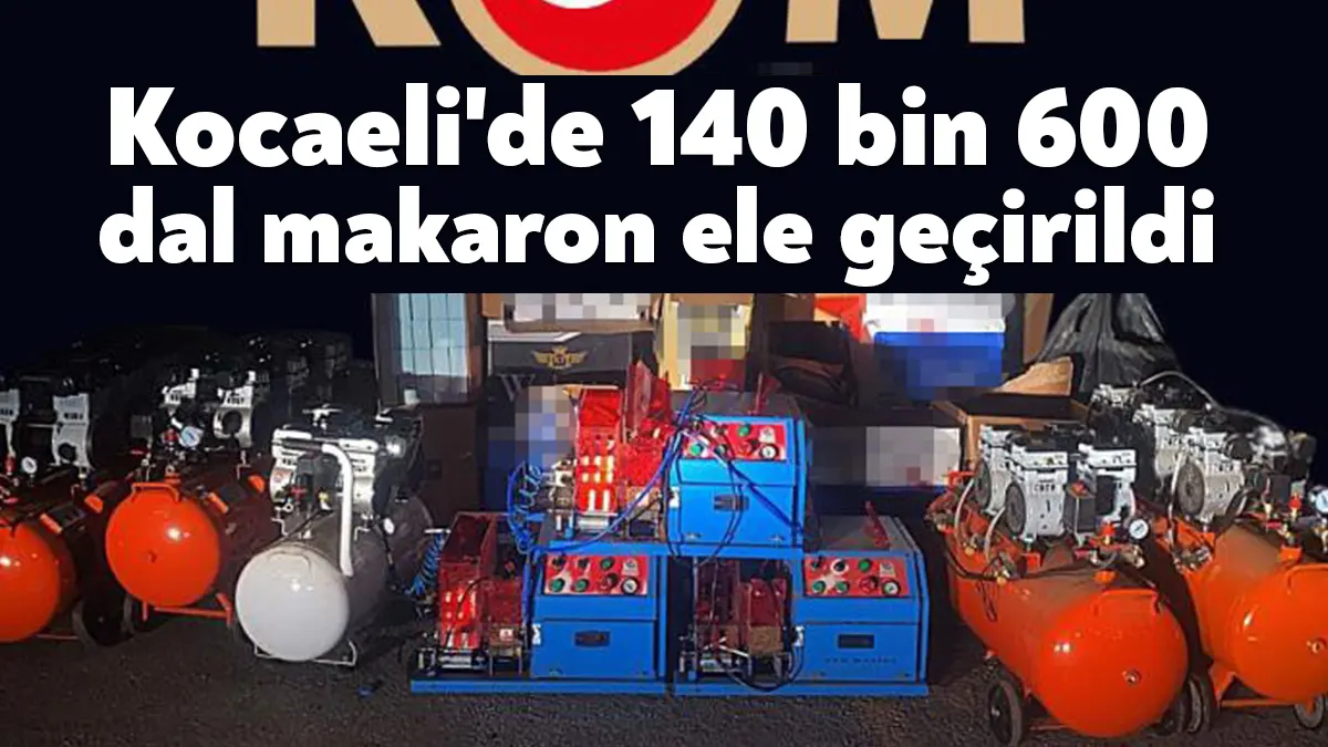 KOCAELİ (İHA) - Kocaeli'de polis ekiplerince gümrük kaçağı 140 bin