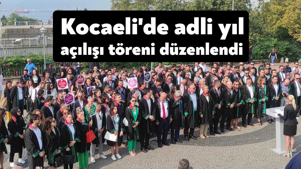 Kocaeli'de 2023-2024 Adli Yıl açılışı sebebiyle avukatlar yürüyüş düzenleyerek Atatürk