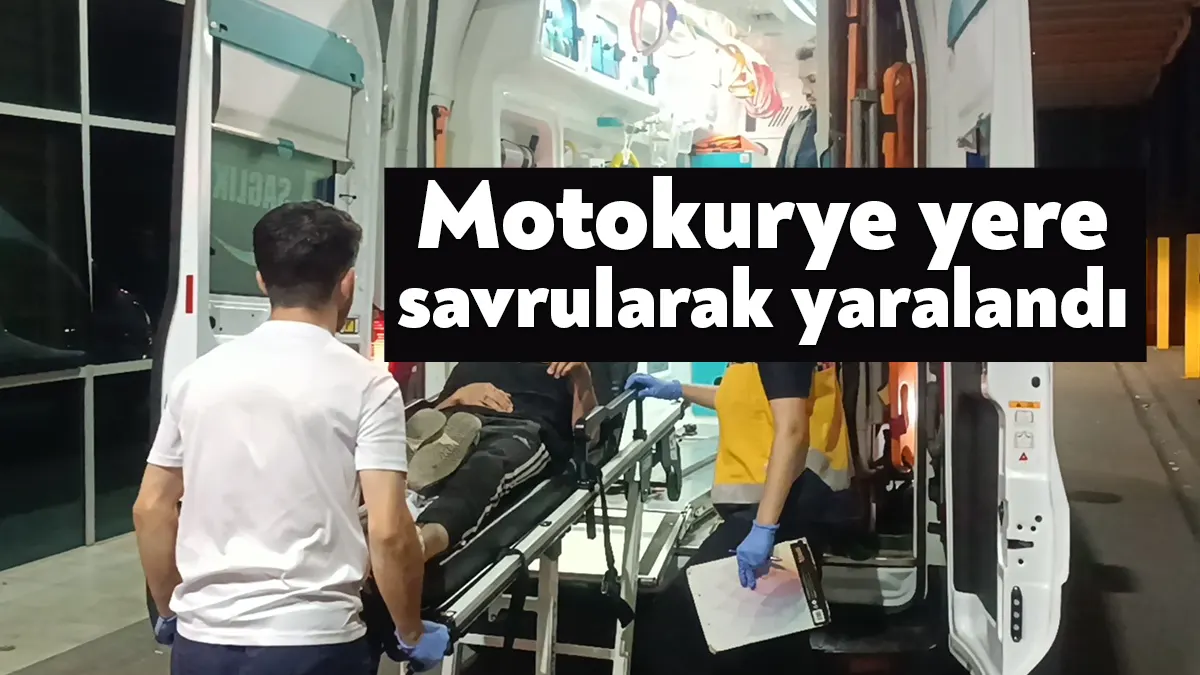 Kocaeli'nin Gebze ilçesinde ara sokaktan aniden çıkan motosikletle karşılaşması sebebiyle