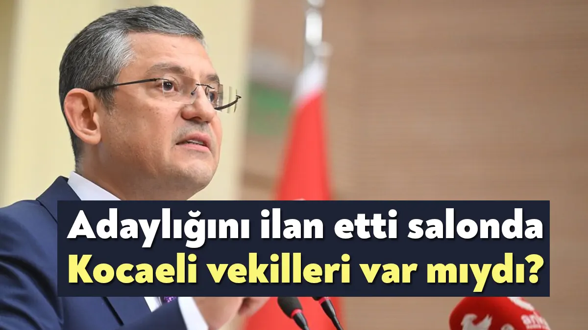 CHP Grup Başkanı Özgür Özel, genel başkanlığa adaylığını canlı yayında