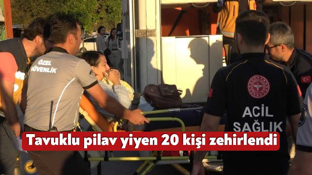 Koceli’nin Kartepe ilçesinde yedikleri tavuklu pilavın ardından rahatsızlanan 20 kişi