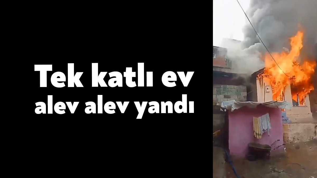 Kocaeli’nin İzmit ilçesinde tek katlı evde çıkan yangın, başka bir