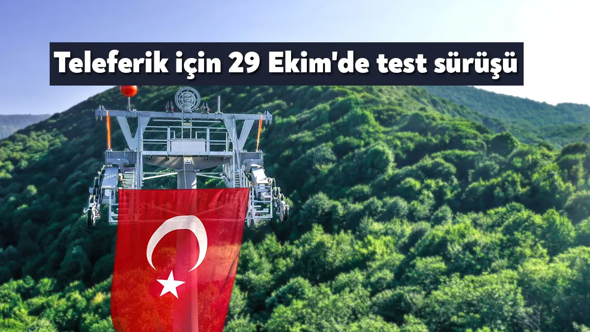 Teleferik projesinde incelemelerde bulunan Başkan Büyükakın, 29 Ekim’de test sürüşünün