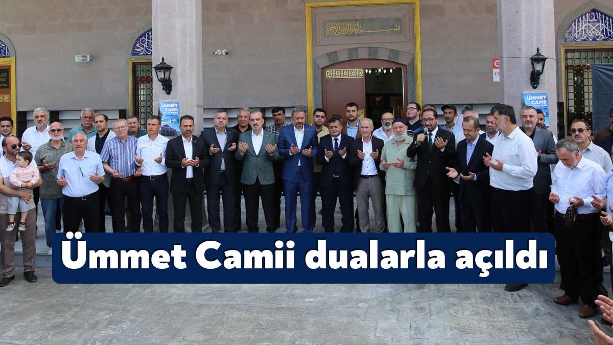 Büyükşehir’in büyük destek verdiği Ümmet Camii, dualarla açıldı. Camide 28
