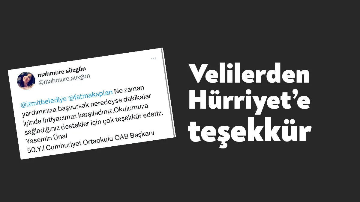 50.Yıl Cumhuriyet Ortaokulu Okul Aile Birliği Başkanı Yasemin Ünal, sosyal