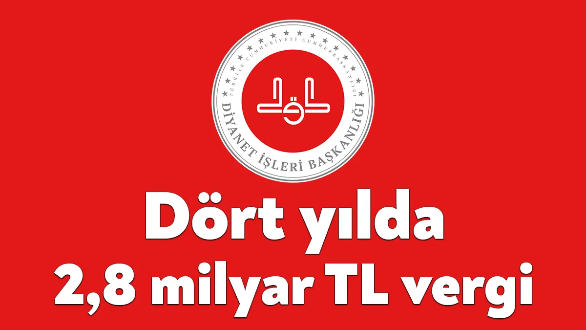 Diyanet İşleri Başkanlığı’nın vergi geliri dikkat çekti. 2019-2022 döneminde vergi