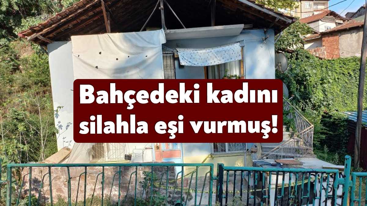 Kocaeli'nin İzmit ilçesinde evinin bahçesinde tabanca ile bacağından yaralanan kadını
