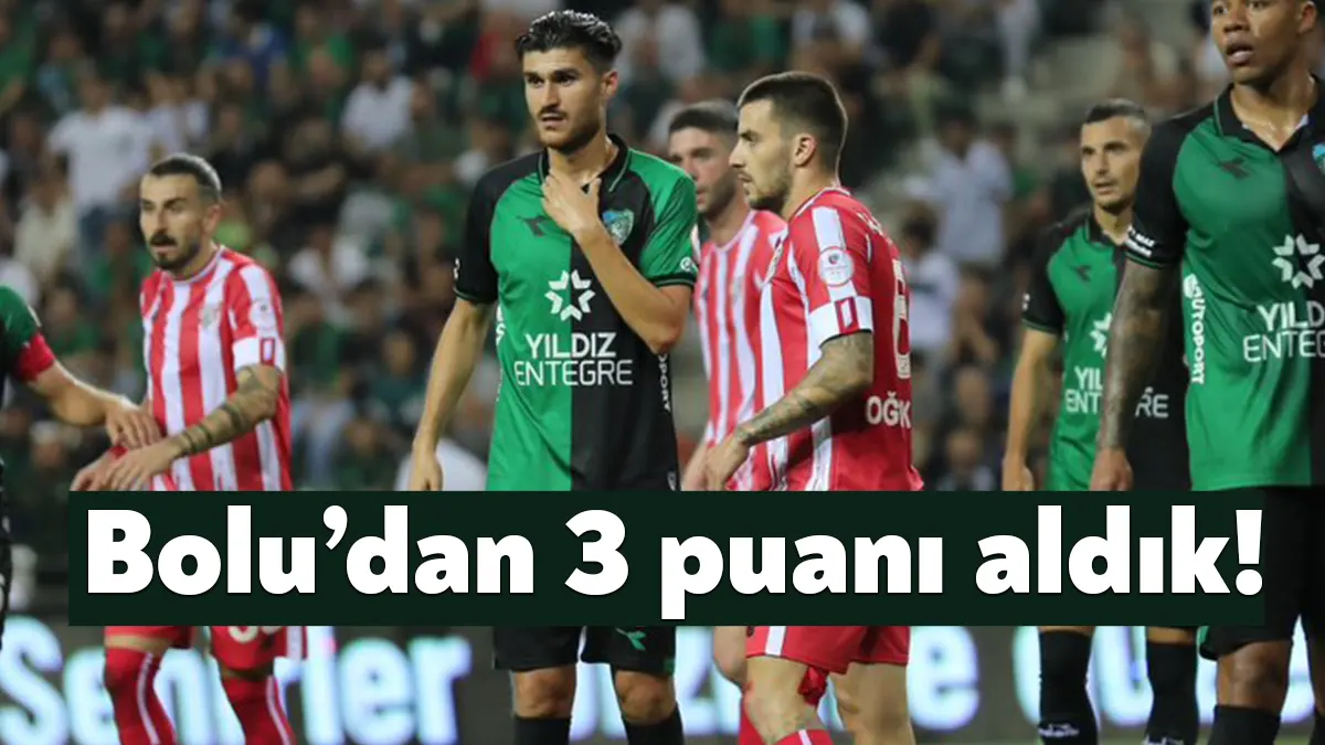 TFF 1. Lig'de bugün Boluspor'u konuk eden Kocaelispor 2-1 galip