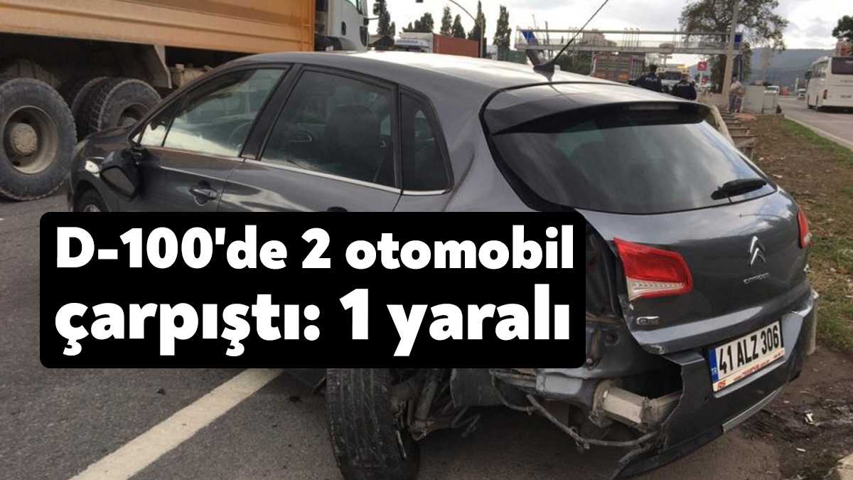 Kocaeli'nin Körfez ilçesi D-100 kara yolunda seyir halindeki otomobil aynı
