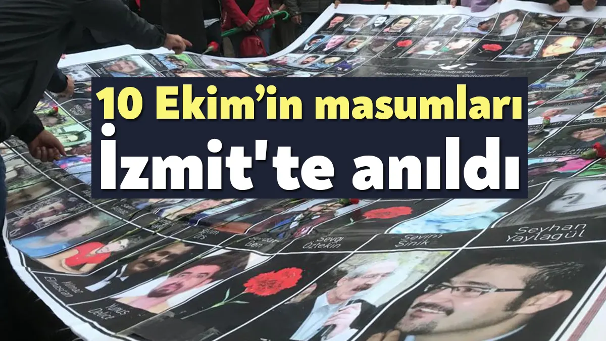 10 Ekim Ankara Gar Katliamının yıl dönümünde Kocaeli Emek ve