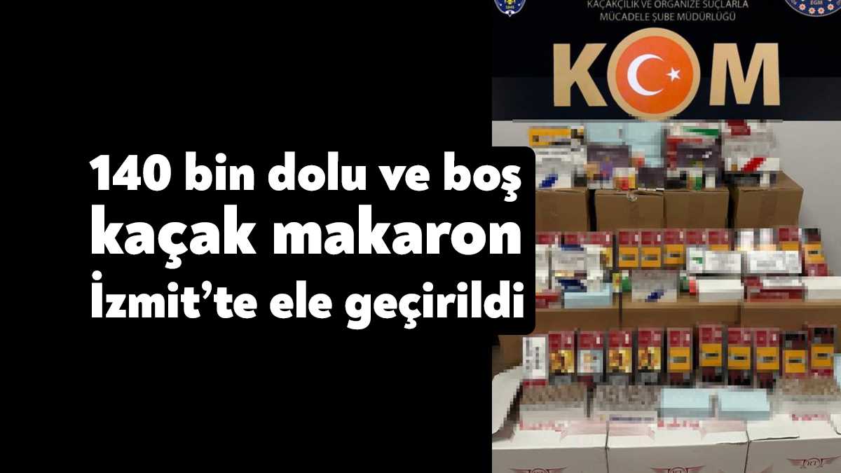 Kocaeli'de polis ekiplerince 2 ikamette yapılan aramada 11 bin tapdk