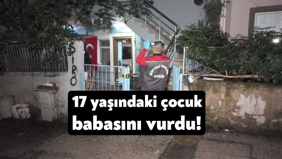 Kocaeli'nin İzmit ilçesinde 17 yaşındaki çocuk, babasını tabancayla vurdu. Yaralı