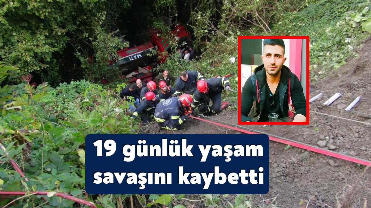 Kocaeli'de Gölcük Orman İşletme Müdürlüğüne ait arazözün devrilmesi neticesinde ağır
