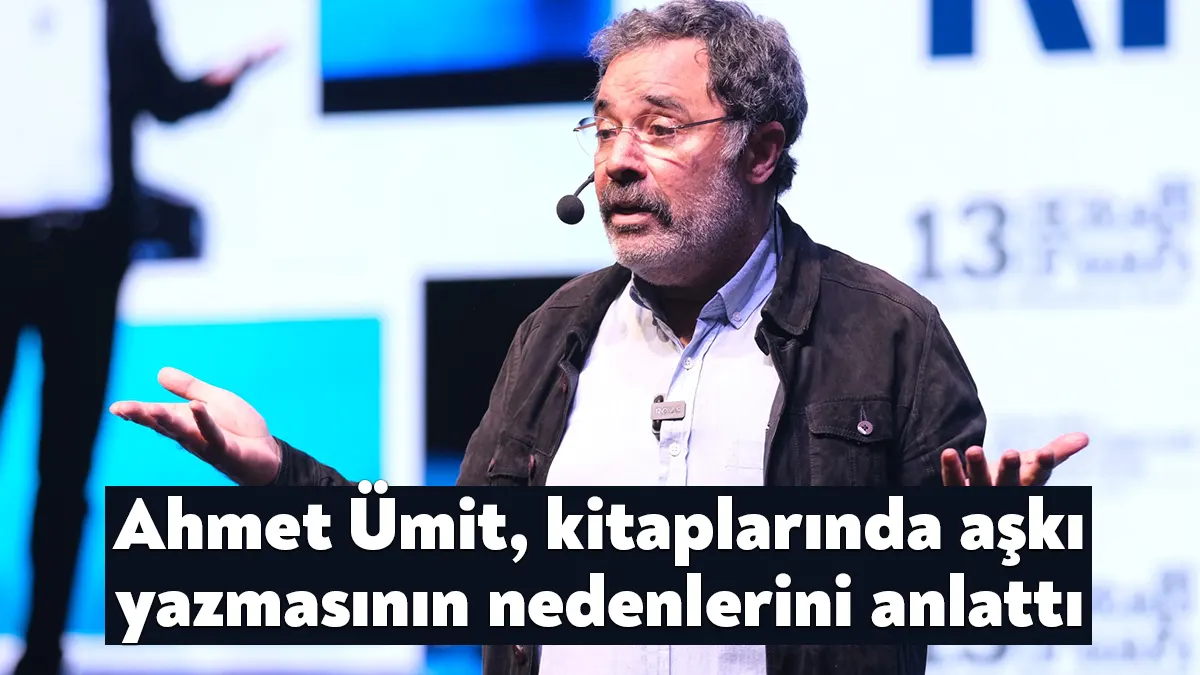 Kocaeli Kitap Fuarı’nda konuşan şair ve yazar Ahmet Ümit, romanlarındaki