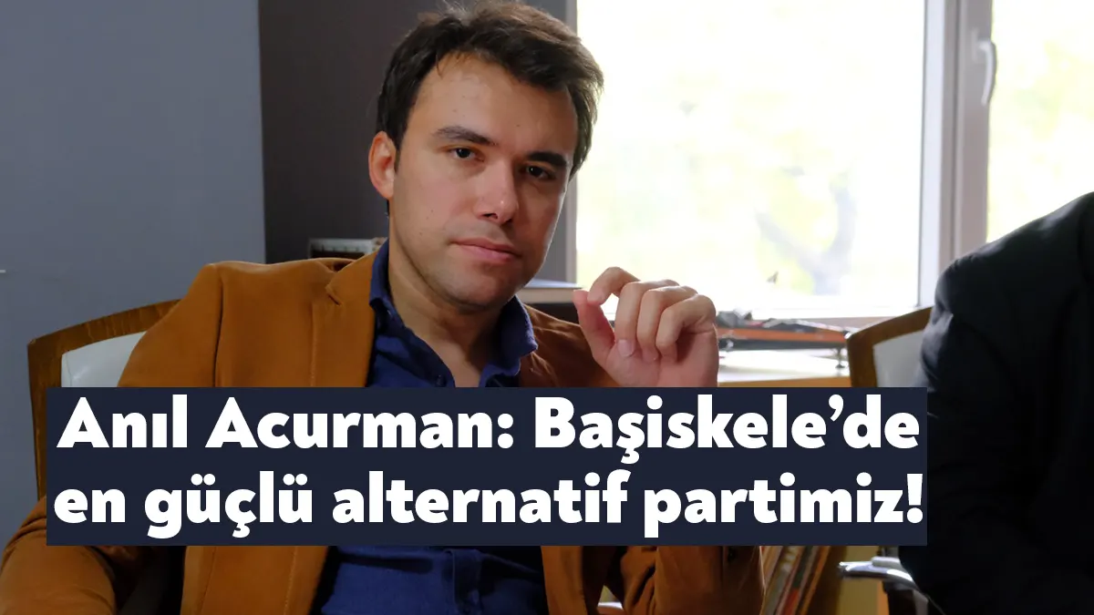 CHP Başiskele İlçe Başkanı Anıl Acurman, yerel seçimlerde iktidarın en