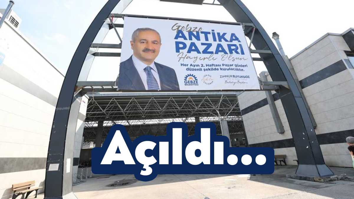 Gebze'de ilk kez antika pazarı kuruldu. Antika eşyaları ve eski