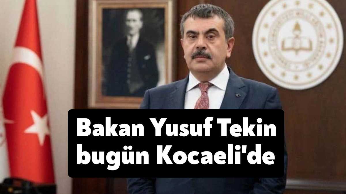 Milli Eğitim Bakanı Yusuf Tekin, Kocaeli Büyükşehir Belediyesi’nin 330 Robotik