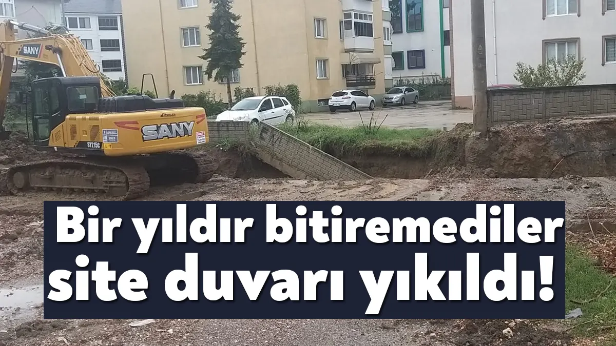Kartepe Gülümser Sokak’taki bir yıldır bitmeyen dere yatağı çalışması, aşırı