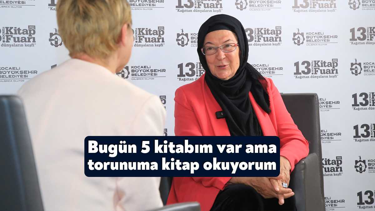 Kitap Fuarında Büyükşehir Belediyesi’nin sorularını içtenlikle yanıtlayan yazar Ümit Meriç,