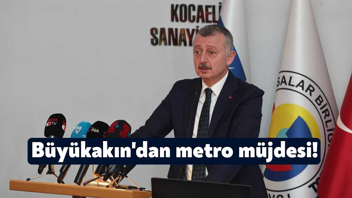 Kocaeli’de yapılması planlanan metro projesine ilişkin açıklamalarda bulunan Büyükşehir Belediye