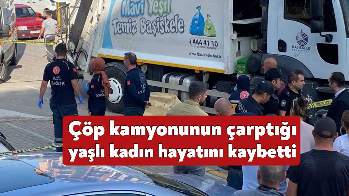 Kocaeli'nin Başiskele ilçesinde seyir halindeki çöp toplama kamyonun çarptığı 79