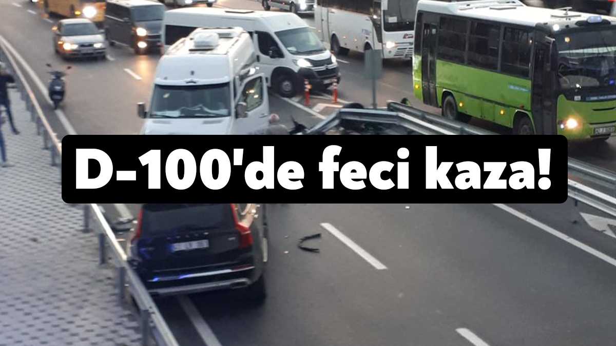 Kocaeli'nin İzmit ilçesinde bugün sabah saatlerinde büyük bir kaza meydana