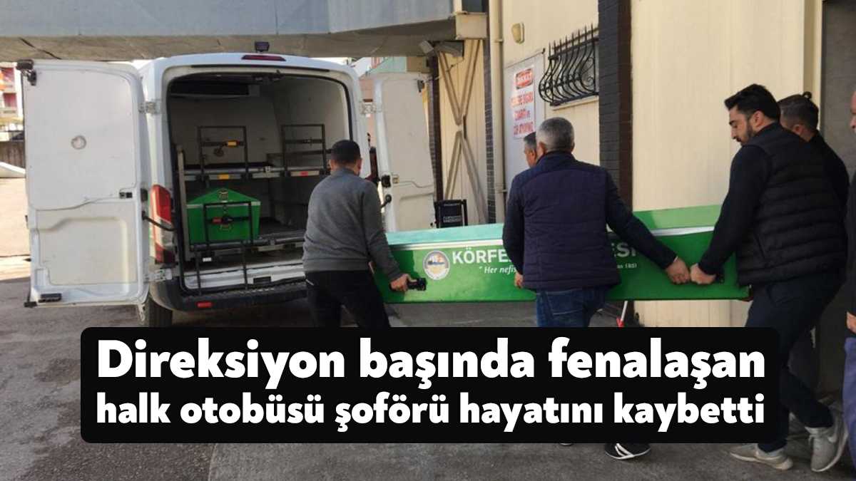 Kocaeli’nin Körfez ilçesinde sürücüsünün direksiyon başında fenalaşması neticesinde kontrolden çıkan