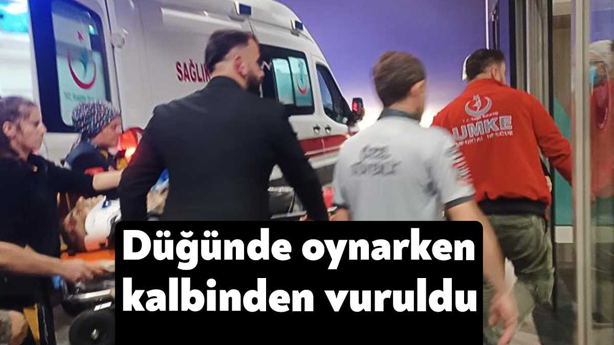 Kocaeli'nin Gebze ilçesinde akrabasının düğüne giden şahıs, havaya açılan ateş